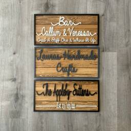 Custom Last Name Sign - Family Welcome Personalised Wood Mr & Mrs Indoor Rustic Wall Decor Housewarming Gift - thumbnail 2