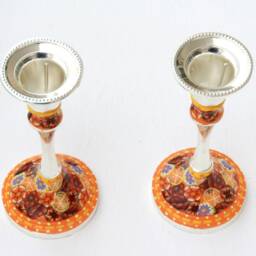 Candle Holders, Home Accessories, Stick, Judaica, Table Decoration Set, Jewish Wedding Gift, Shabbat Candlesticks, Centerpiece - thumbnail 3