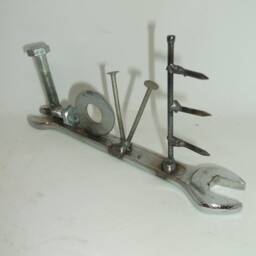 Love Valentine Gift, Tiny Wrench, Valentines Day Present, Upcycled Art - thumbnail 4