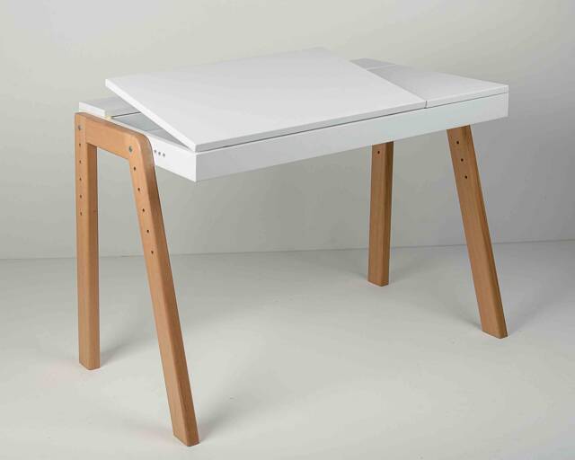 Adjustable Growing Desk - Wooden Kids Bedroom Montessori Toddler Table Homeschool Preschool Furniture - image 1