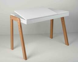 Adjustable Growing Desk - Wooden Kids Bedroom Montessori Toddler Table Homeschool Preschool Furniture