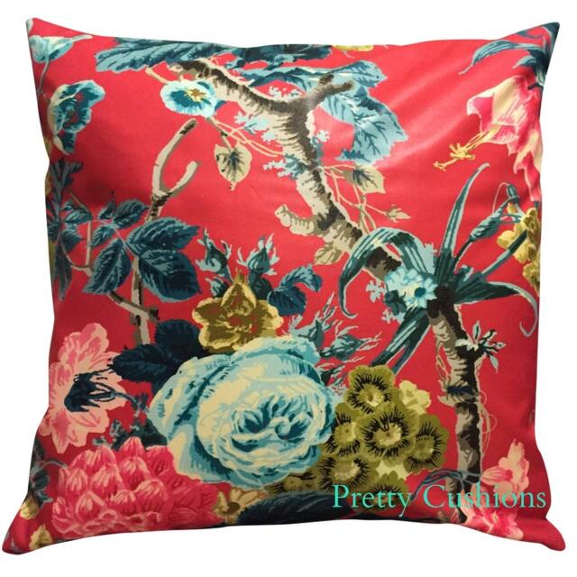 Schumacher Elizabeth Rouge Fuchsia Cushion Cover - image 1
