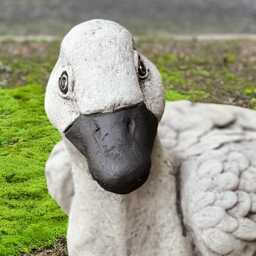 Concrete Duck Sculpture Handmade Garden Bird Figurine Stone Ornament Outdoor Goose Statue Cement Decor Farm Animal Yard Art Gift - thumbnail 3