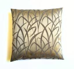 Cushion Cover, Throw Pillow in Luscious Silvery Green & Grey Design Fabric, 45x45 - thumbnail 1