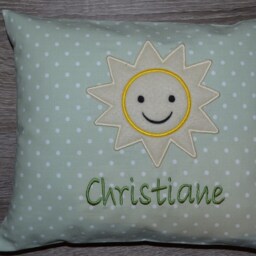 Pillow Sun, Sun Cushion, Pillow, Name Pillow Baptism Birth Children's With - thumbnail 3