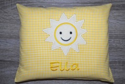 Pillow Sun, Sun Cushion, Pillow, Name Pillow Baptism Birth Children's With - thumbnail 1