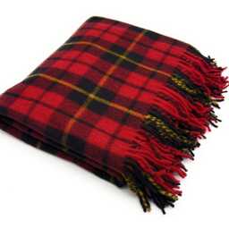 Soft Wool Tartan Blanket - 70x60 Inches Soft, Warm & Timeless Wallace - thumbnail 2