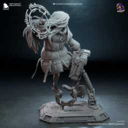 Child Of The Moon Station - Sci Fi Game Diorama Lunar Futuristic Diana Resin Figure 16K - thumbnail 4