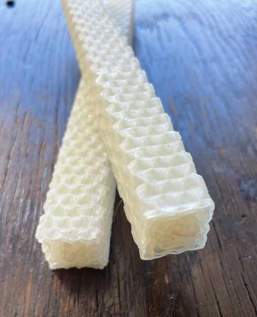 Square Tapers Beeswax Candles. Set Of 2. Over 25 Colors - image 1
