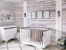 Whitewashed Rustic Reclaimed Wood Wall Mural Boho Chic Distressed Wallpaper 8-920 - thumbnail 1