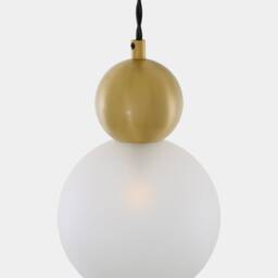 Helena Brass & Glass Ball Pendant Light 5.9'' - 15cm - thumbnail 3