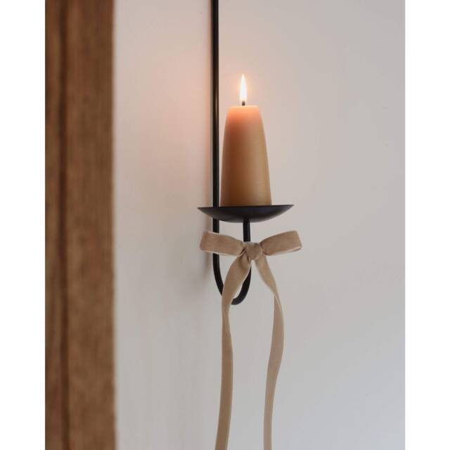 Velvet Bow For Wall Candle Sconce - Ribbon All Colours - image 1