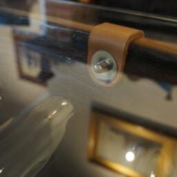 The Griffiths. 1/2 Barrel Glass Topped Coffee Table & Wine Rack - thumbnail 4