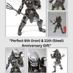 Scrap Metal Predator Sculpture, Handmade Recycled Steel Art, Unique Graduation Gift For Son - thumbnail 2