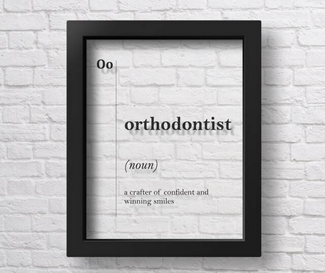 Transparent Orthodontist Definition Dental Office Decor Dentist Gift For Wall Art Stomatology Gifts Poster - image 1