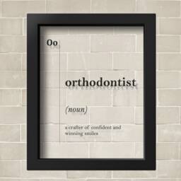 Transparent Orthodontist Definition Dental Office Decor Dentist Gift For Wall Art Stomatology Gifts Poster - thumbnail 2