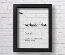 Transparent Orthodontist Definition Dental Office Decor Dentist Gift For Wall Art Stomatology Gifts Poster - thumbnail 1