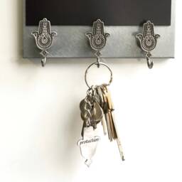 Protection Mandala Magnetic Hook - Handmade Key Holder, Meditation, Yoga, Wellness & Zen Home Decor - thumbnail 2