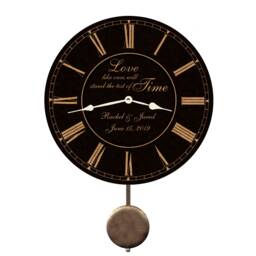 Handmade Wedding Clock With Pendulum