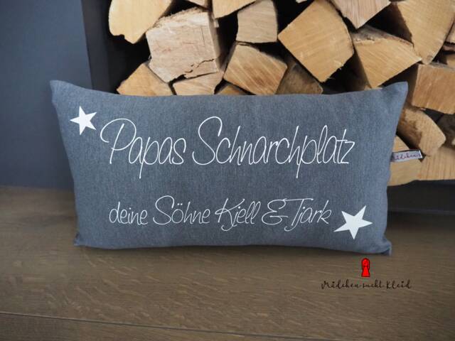 Personalized Dad Pillow - Gift For With Name 20x40 Decorative Stars - image 1