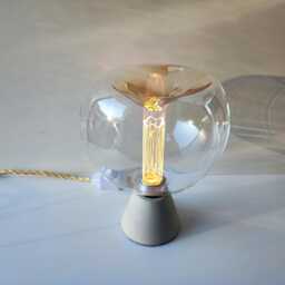 Cone - Designer Concrete Table Lamp With Dimmer - Handmade Industrial E27 Led Living Room & Office - thumbnail 2