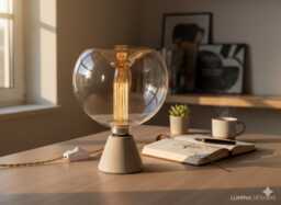 Cone - Designer Concrete Table Lamp With Dimmer - Handmade Industrial E27 Led Living Room & Office - thumbnail 1