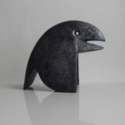 Ceramic Sculpture Of Crows, Figurine, Bird Black Raven, Art & Collecting, Gift, Gothic, Home Decor, Original Gift - thumbnail 2