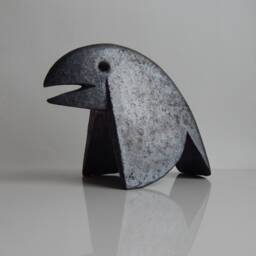 Ceramic Sculpture Of Crows, Figurine, Bird Black Raven, Art & Collecting, Gift, Gothic, Home Decor, Original Gift - thumbnail 3