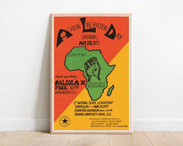 African Liberation Day - Washington, D.c. - Political Poster, 1977 All-African People's Revolutionary Party - image 1