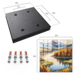 Autumn Mountains Wall Mounted Key Cabinet, Orange Industrial Box, Watercolor Landscapes, For Nature Lovers - thumbnail 4