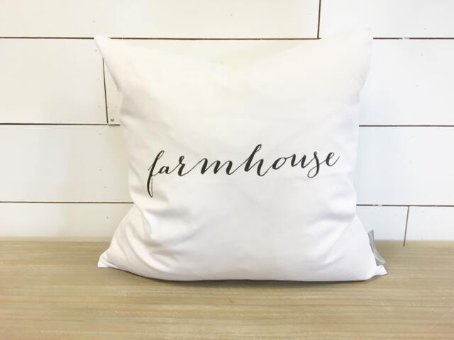 Farmhouse Pillow Cover 18 X // Accent/Throw Decor Farm Gift