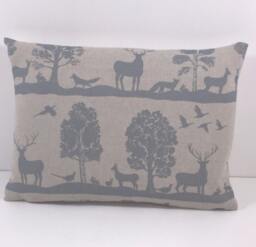Voyage - Cairngorms Loch Wonderful Scottish Highland Fauna & Floral Cushion Cover Handmade Throw Pillow Designer Home Decor - thumbnail 1