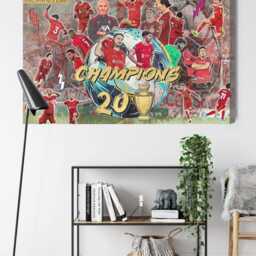 Liverpool Champions 24/25 Canvas Print, Ynwa Football Legends Wall Art - thumbnail 2