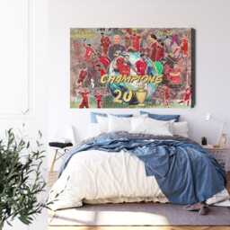 Liverpool Champions 24/25 Canvas Print, Ynwa Football Legends Wall Art - thumbnail 3