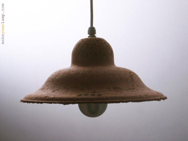Ufo - Small, Recycled Paper Made Lamp. Eco Fully Recyclable Endless - image 1