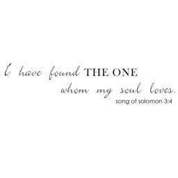 The One My Soul Loves - Romantic Vinyl Quotes Bedroom Wall Decal Song Of Solomon Saying- 012 - thumbnail 3