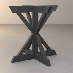 "Farmhouse Dining Round Table Base - 28""H X 28" - thumbnail 2