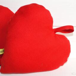 Fabric Heart, Heart Cushion, Pin Perfumes Drawers, Linen, Gift For Her, Fabric Hearts - thumbnail 3