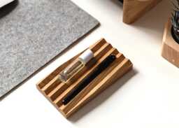 Engraved Pen Tray, Custom Holder, Walnut Pencil Gift For Boss Or Employers, Quote Gift, Wooden Rack
