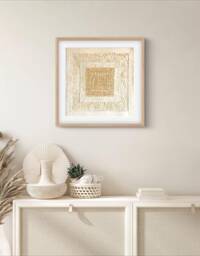 Handmade Mexican Amate Paper Wall Art - Medium 15.75x15.75 Modern - Unframed - thumbnail 1