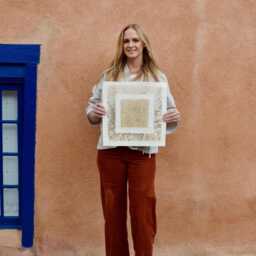 Handmade Mexican Amate Paper Wall Art - Medium 15.75x15.75 Modern - Unframed - thumbnail 3