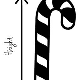 20 X Vinyl Candy Cane Stickers, Decal Mural. Cardmaking, Scrapbooking, Crafting, Christmas Wall, Window, Mirror Decor - thumbnail 3