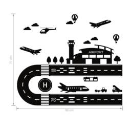 Floor Sticker Airport For Playroom, Nursery Floor Decals, Kids Wall Art, Childrens Decor - thumbnail 2