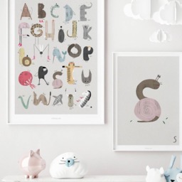 Poster Wall Picture/Abc Kids S Poster, Animal Alphabet, Letters, Children's Room Decoration Room, Art Print, As A Gift - thumbnail 3
