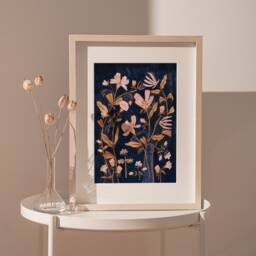 A3-A4-A5 -Folk Art Whimsical Print -Nature Print- Floral Illustration-Nursery Wall Art-Unframed Print-Botanical -Painterly - thumbnail 2