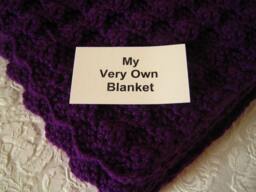 Egg Plant/ Aubergine Hand Crocheted Baby Blanket