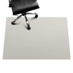 Color Light Cream Desk Chair Mat, Creamy Computer Office Pattern Gaming Floor Protector - thumbnail 2