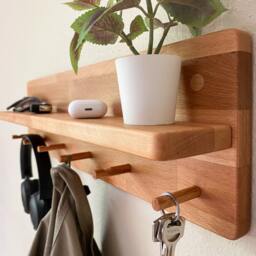 Coat Rack With Shelf, Wall Mount Rack, Entryway Organization - thumbnail 4
