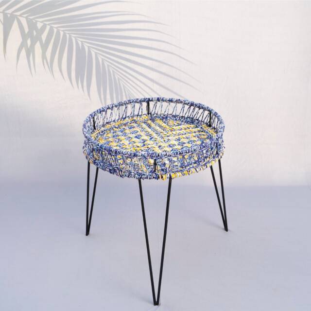 Handmade Tray Table For Lawn Garden Round Dining 2 Person Space Saving Breakfast - image 1