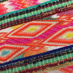 Cushion Covers, Mexican, Aztec, African, Limited Stock Thick Bright Tapestry Cotton/Wool - thumbnail 2